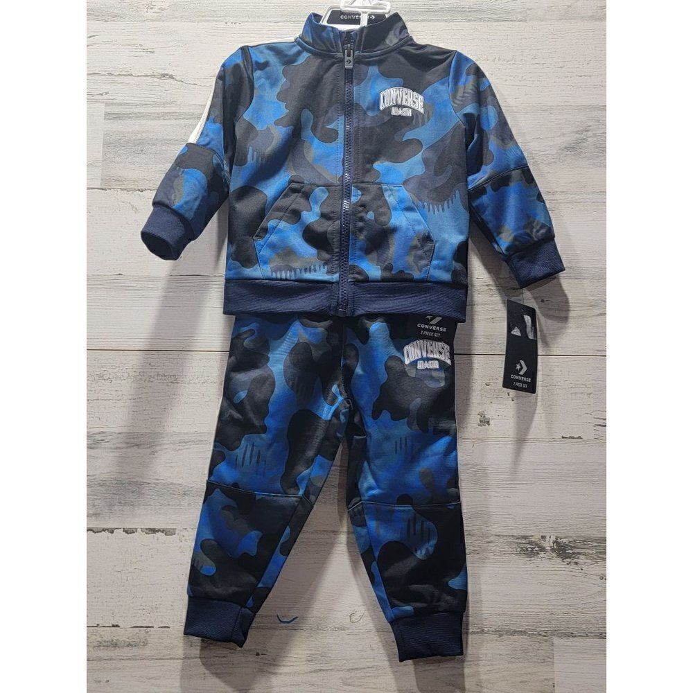 NWT Converse All Star Camoflauge Jogger Suit Boys Size 18 months